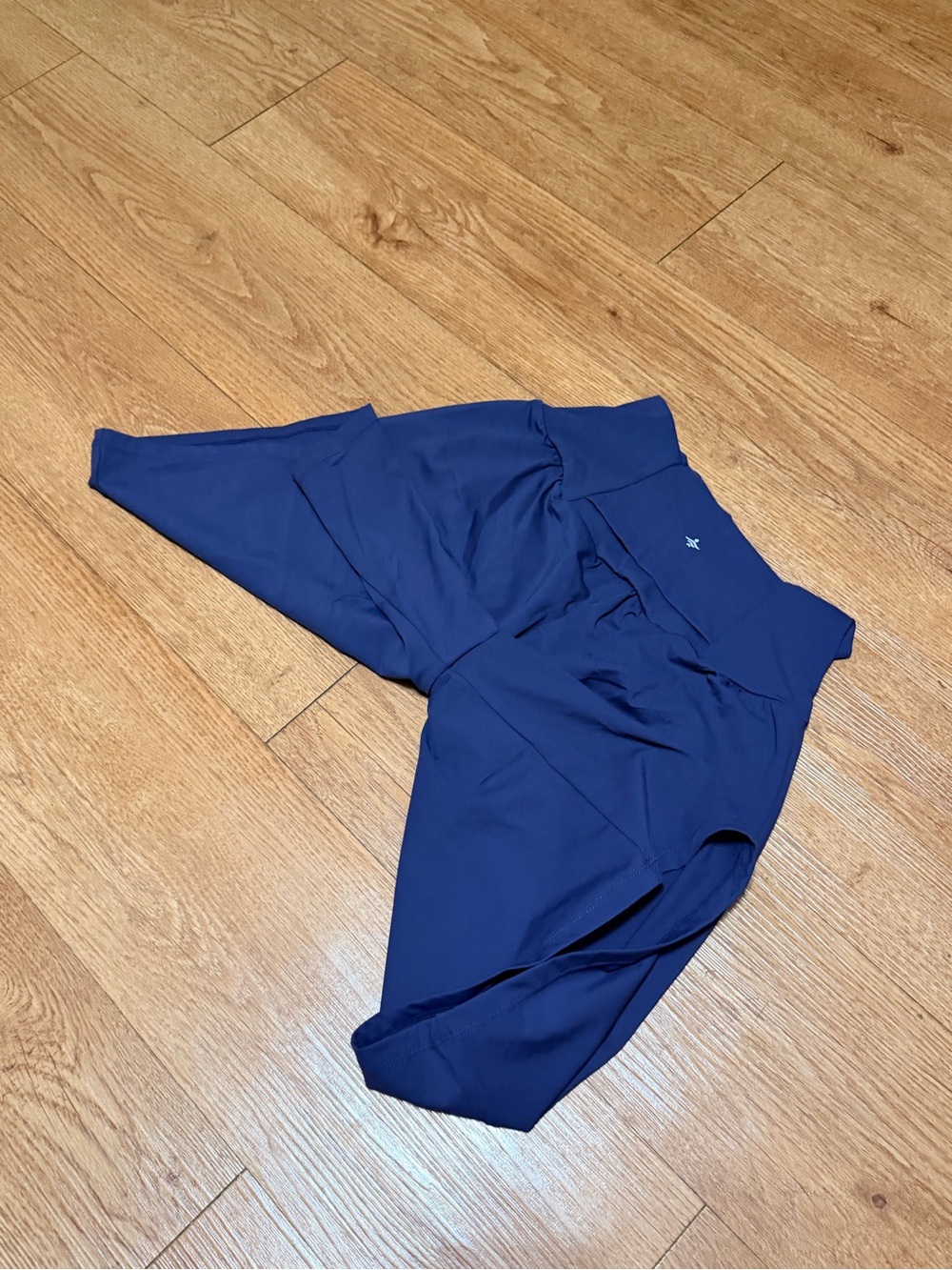 Halara High-Waist Women’s Athletic Shorts in Navy Blue - Picture 3 of 4
